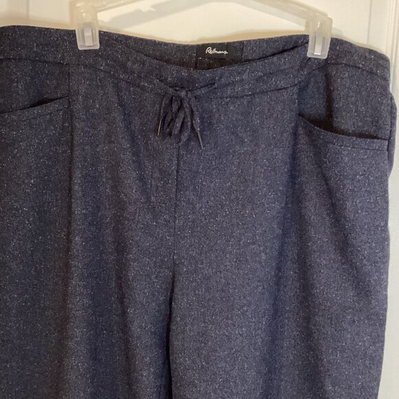 Reitmans Woman’s Casual Pants With Drawstring Size 16 Regular Comfy Dark Blue - Picture 1 of 7